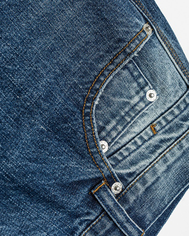 潑墨破洞牛仔褲