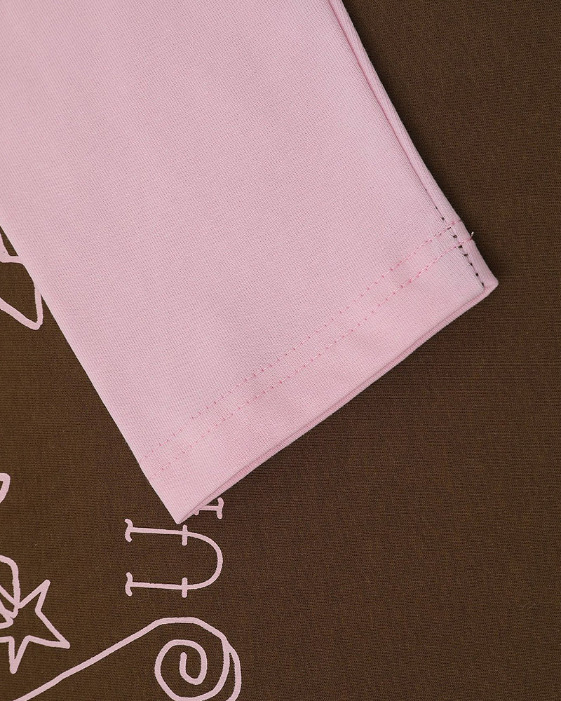 대비색 스티칭 긴팔