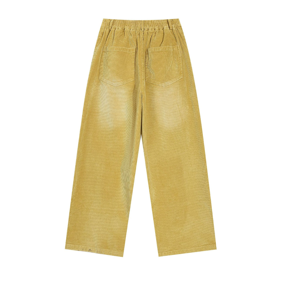 Retro corduroy straight-leg versatile wide-leg pants