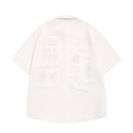 美式復古刺綉卡通襯衫