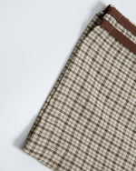 Vintage check short-sleeved shirt