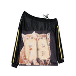 復古辣妹斜肩長袖（女款）