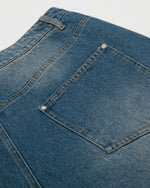 簡約寬鬆牛仔短褲