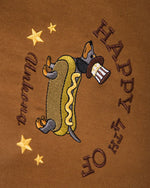 復古小狗撞色外套