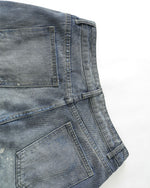 Vintage distressed straight jeans