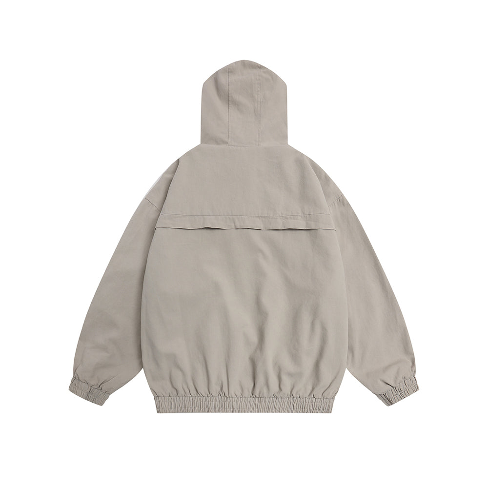 Vintage embroidered hooded jacket