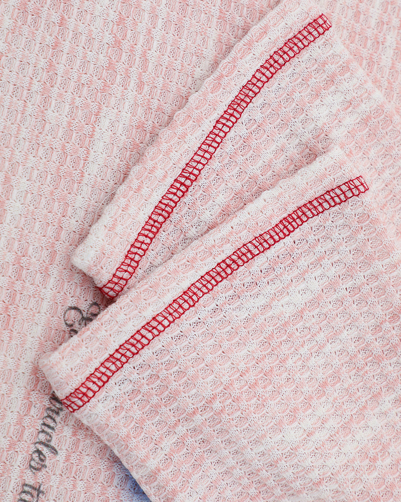 재미있는 패턴의 루즈핏 긴팔 티셔츠