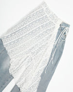 復古水洗牛仔長褲