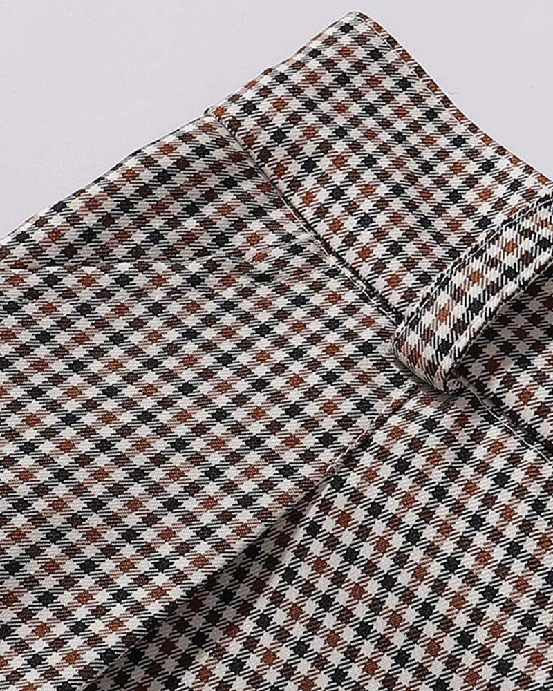 Houndstooth Casual Trousers