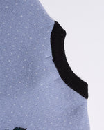 재미있는 만화 자카드 스웨터