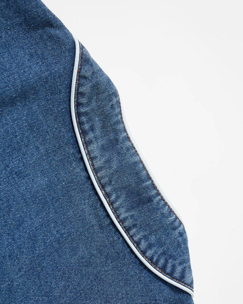 Washed letter jacket