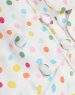 Colorful polka dot short-sleeved shirt (women's)