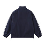 Retro embroidered stand collar jacket