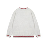 復古貓咪貼布毛衣