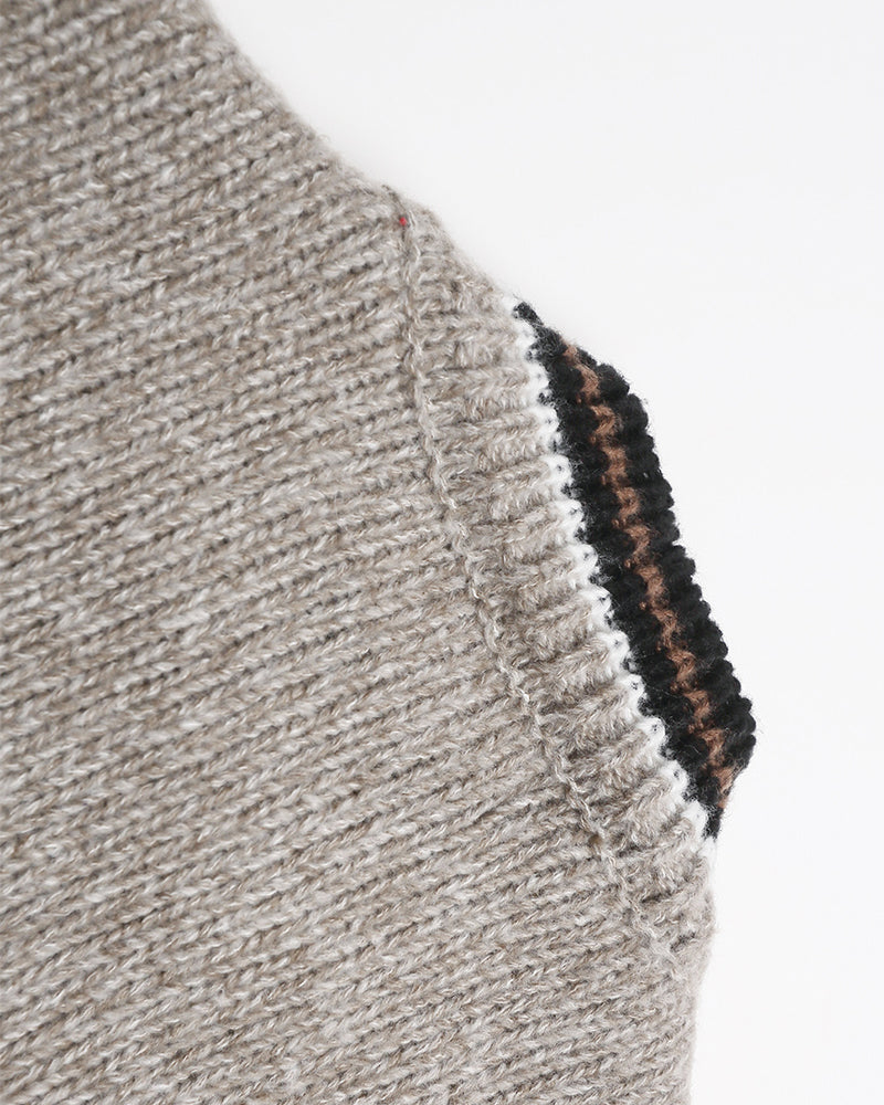 Puppy embroidered contrast sweater