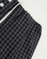 Plaid loose trousers