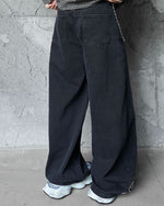 Simple wide-leg trousers