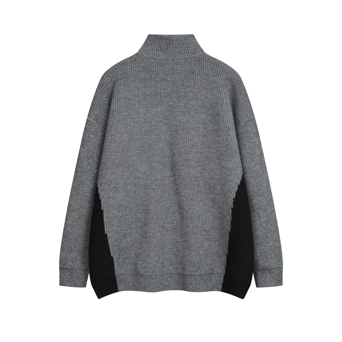 Retro letter turtleneck sweater