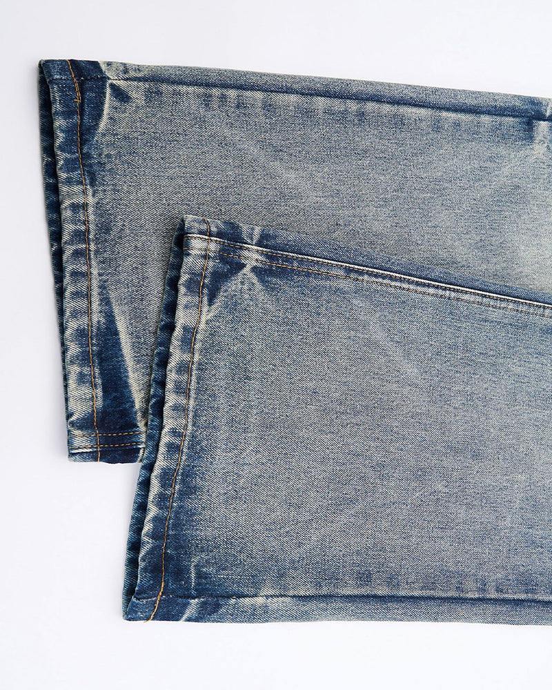 Retro casual straight leg jeans