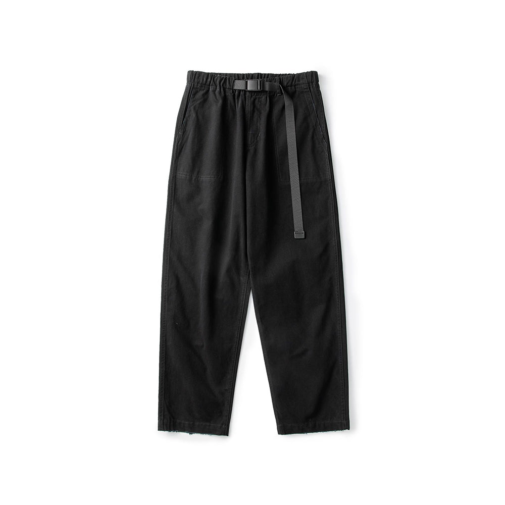 Solid color retro casual pants