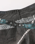 Designer straight jeans