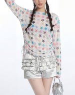 Five-pointed star sun protection top