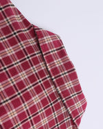 Gradient plaid short-sleeved shirt