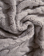 菱形格麻花辮套頭毛衣