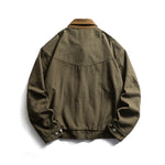 Patchwork lapel coat