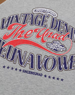 대비색 크루넥 반팔