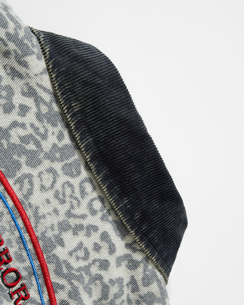 Embroidered lapel coat