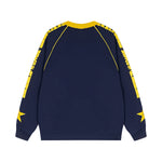 復古撞色圓領衛衣