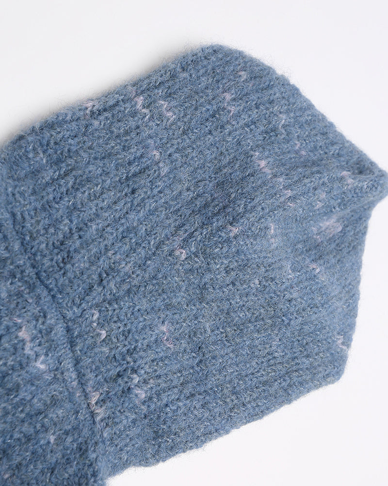 레트로 버섯 후드 스웨터