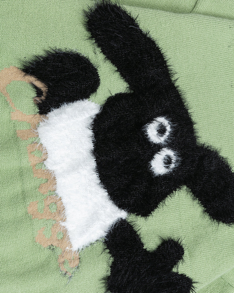 撞色可愛針織衫