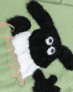 撞色可愛針織衫