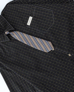 復古條紋短袖襯衫