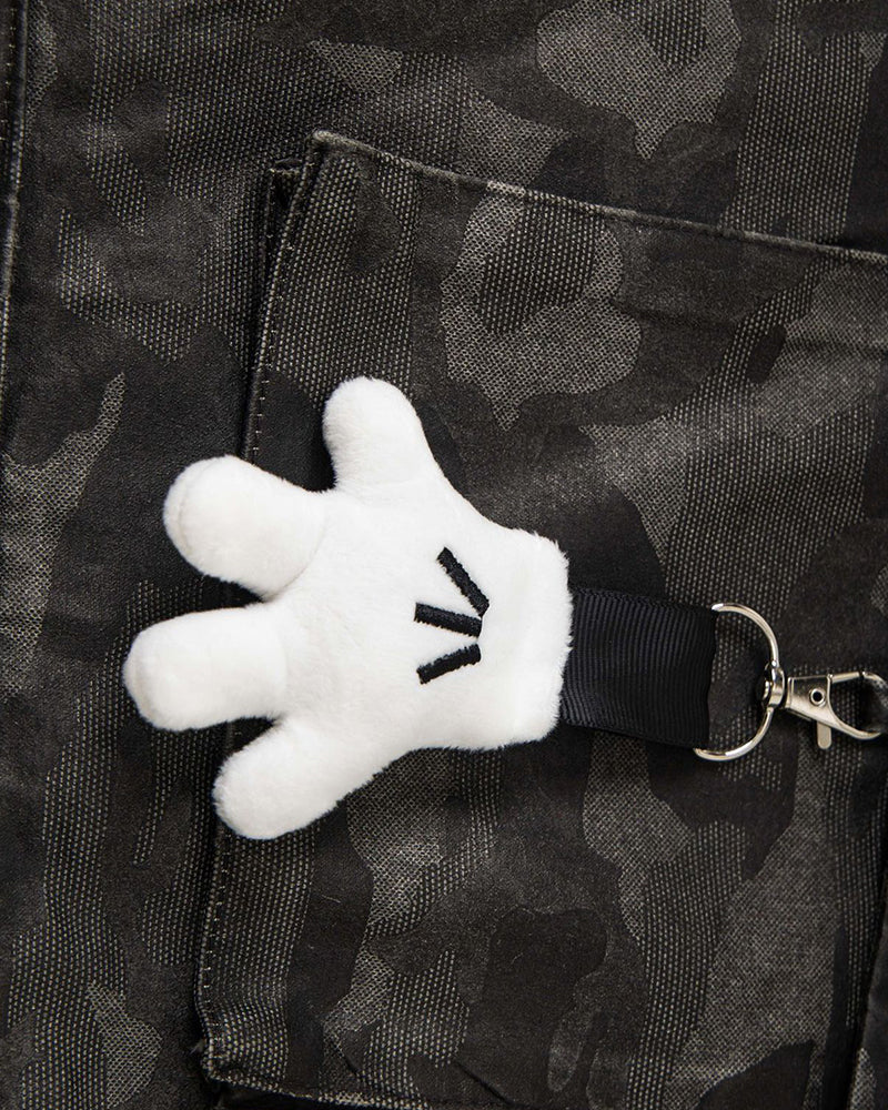 위장색 컬러블록 재킷