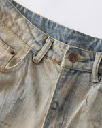 水洗做舊牛仔褲