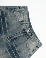 復古個性牛仔長褲