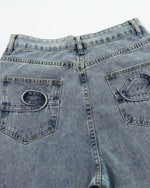 Designer slim straight jeans