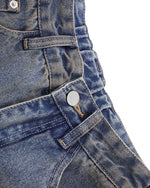 做舊直筒牛仔褲