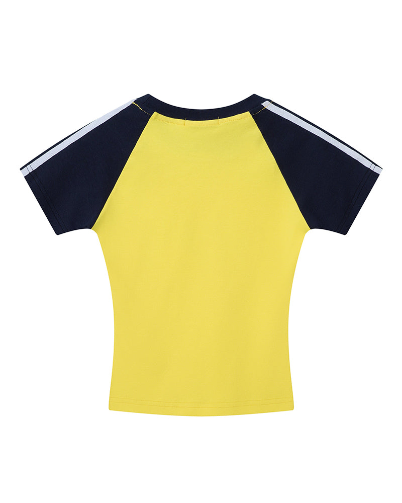 Retro print short sleeves