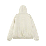 Retro thickened hooded cotton jacket