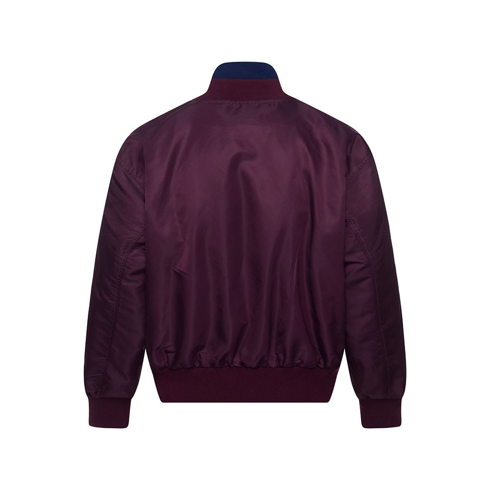 Unique color-blocked cotton-padded jacket