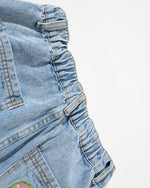 復古趣味刺綉牛仔褲