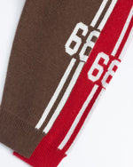 Contrast color pullover sweater