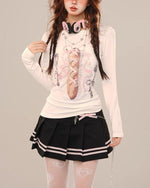 Retro cute embroidered long sleeves (women's style)