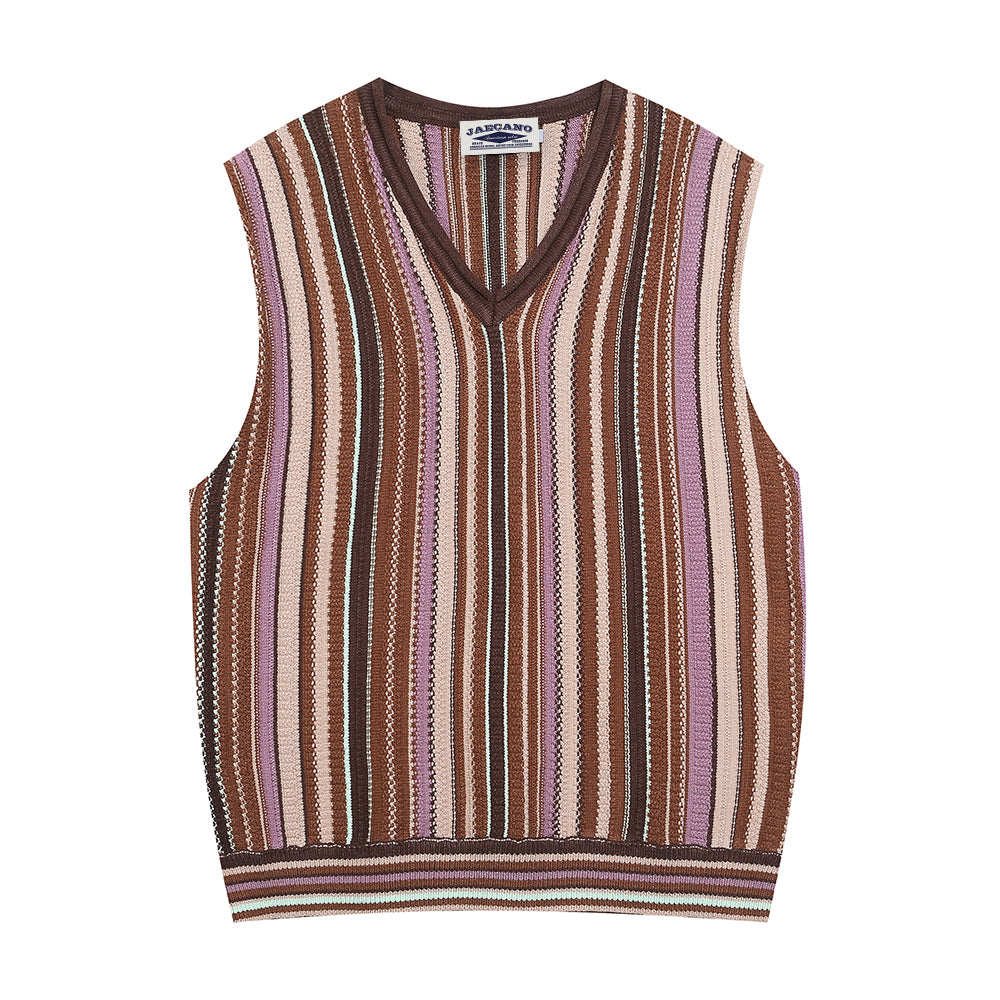 vintage striped sweater vest 