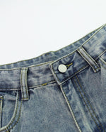 Designer slim straight jeans
