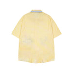 格紋貓咪短袖襯衫